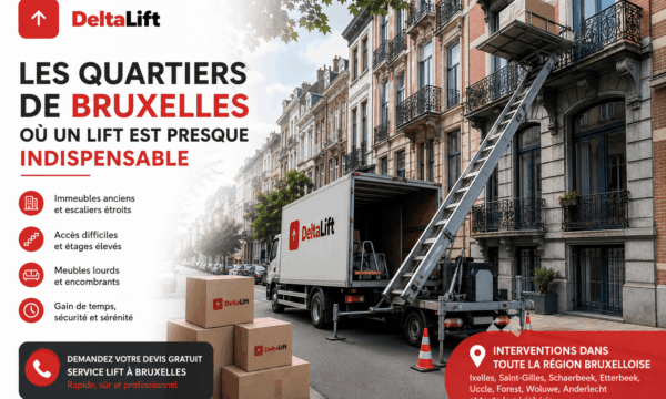 Les quartiers de Bruxelles où un lift est presque obligatoire